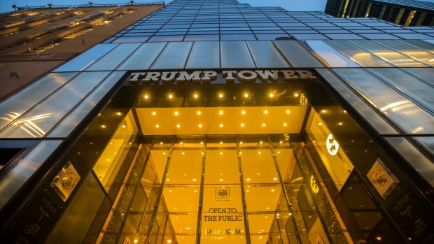 No Braille here: The Trump Tower.