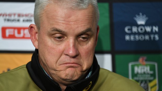 Gone: Panthers coach Anthony Griffin has been sacked a month out from the NRL finals.