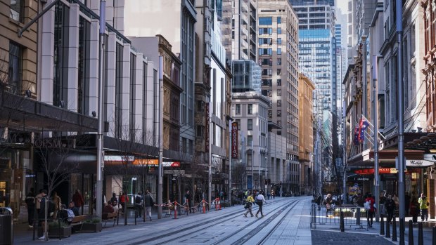 Sydney CBD was relatively empty during lockdowns.