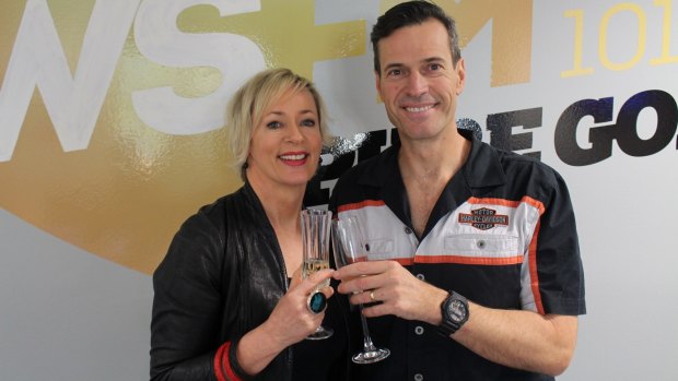 Toast of Sydney: WSFM's Amanda Keller and Brendan 'Jonesy' Jones.