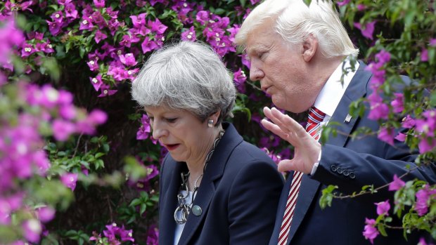 Unrealistic agendas: British Prime Minister Theresa May and US President Donald Trump.