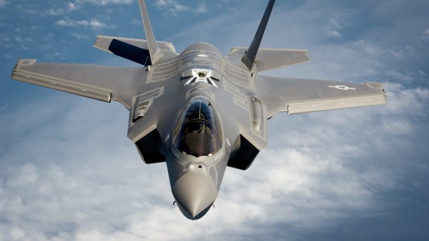 A Joint Strike Fighter aircraft designed by Lockheed Martin: The US military relies on rare earths metals for its weaponry.