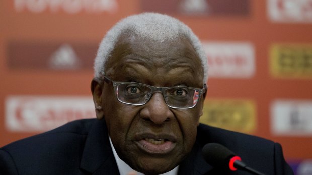 Former IAAF president Lamine Diack, pictured here in 2015.