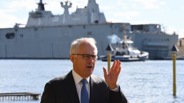 Former Prime Minister Malcolm Turnbull ruled out Garden Island as a cruise ship terminal site, saying it would remain a naval base. 