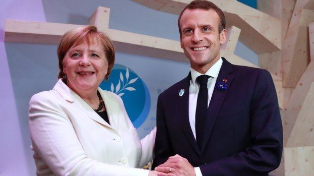 German Chancellor Angela Merkel and French President Emmanuel Macron are reported to have agreed on a new EU budget.