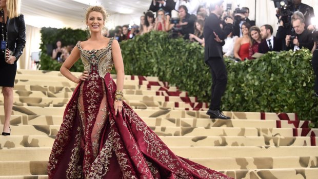 Best on ground ... Blake Lively in Versace. 