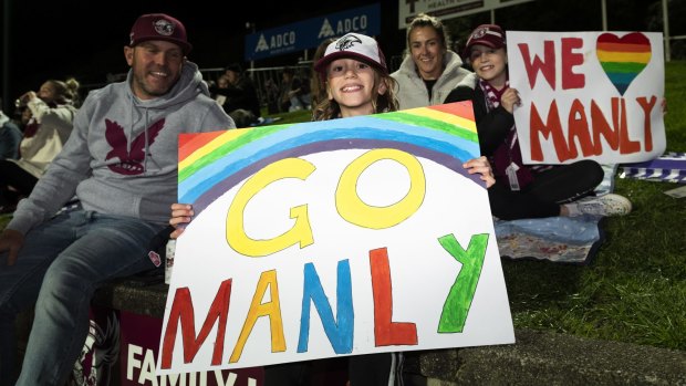 These Manly Sea Eagles fans made their voices clear.