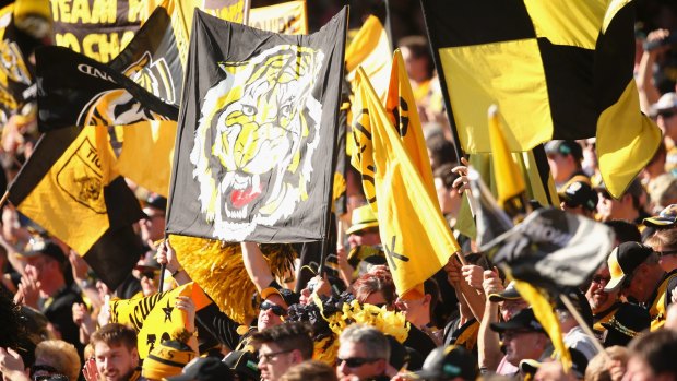 The Tiger Army out in full force at last year's AFL Grand Final. 