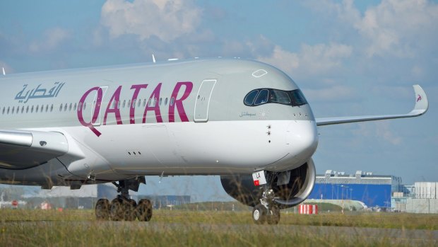The women were on a Qatar Airways flight from Doha to Sydney.