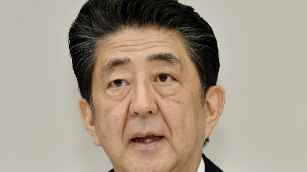 Resigned: Japanese PM Shinzo Abe.