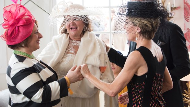 Sophie Mirabella's outfit at the Melbourne Cup festival was mocked by Labor MP Rob Mitchell. 