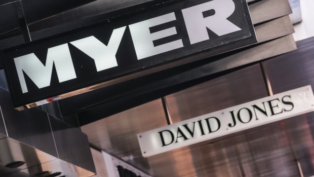 Traditional department stores Myer and David Jones continue to do it tough.