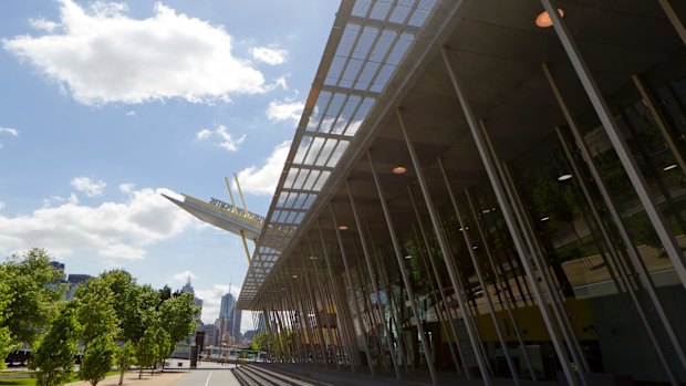 The man is alleged to have taken images of women using his phone at the Melbourne Exhibition Centre.