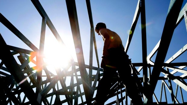 House construction fell by 3.6 per cent in the December quarter and will likely detract from next week's national accounts.