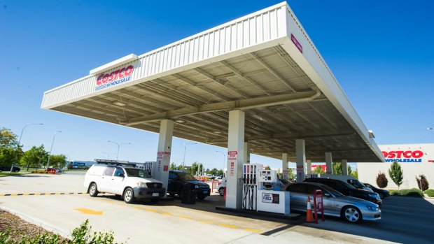 Petrol is Costco's biggest seller in Canberra and across the nation.
