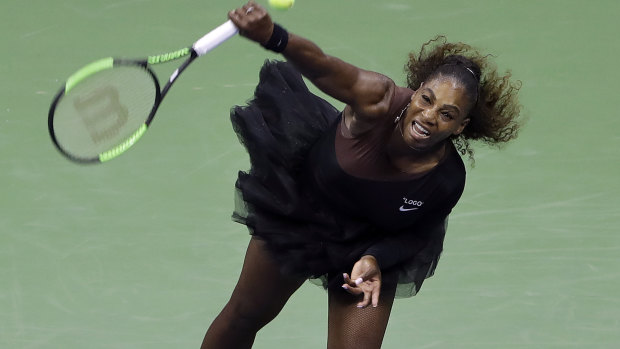Et tutu ... Serena Williams in her new look at the US Open.