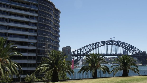 Toaster: The Bennelong Apartments at 1 Macquarie Street, Sydney, where Mr Nazlioglu was reportedly living in February this year.