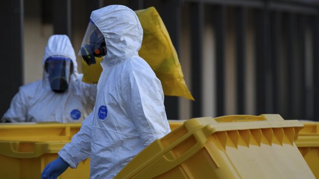 Clinical waste removalists  at the St. Basil's Homes for the Aged Care in Victoria.