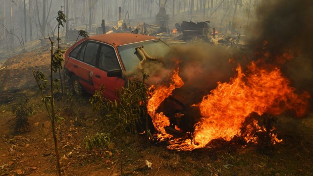 Homes and property destroyed in Hillville, NSW, in the past week.