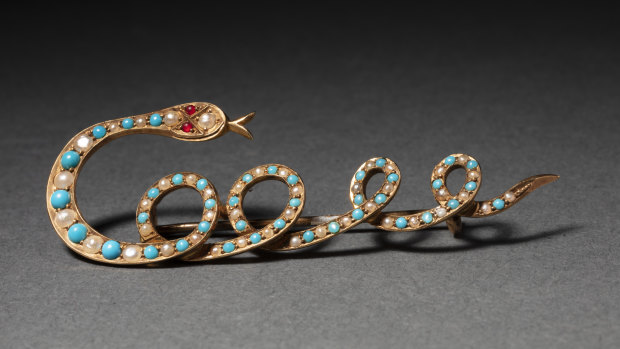 Cooee, an item from the jewellery collection within the Kennedy treasures that will find a home at the National Museum of Australia. 
