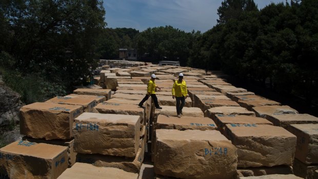 The sandstone extracted from the site will also go towards restoring heritage buildings in Sydney.
