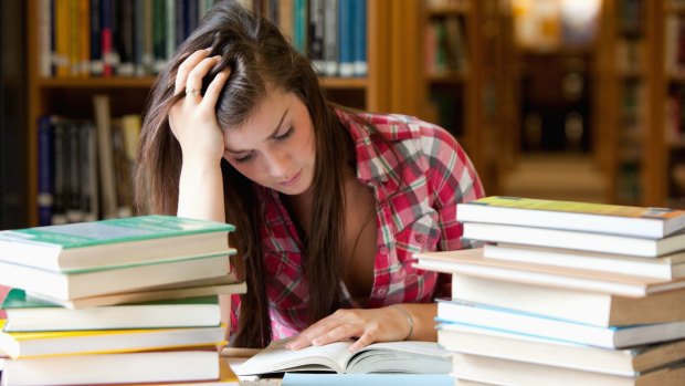 Research from the OECD found about half of Australian students experienced stress during their studies and exams. 