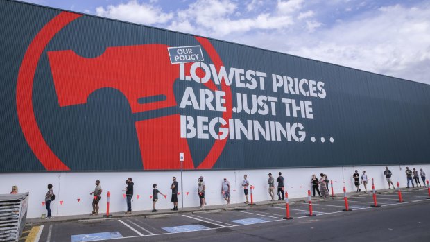 Measures such as limiting the number of shoppers allowed inside stores will continue for some time, Wesfarmers warns.