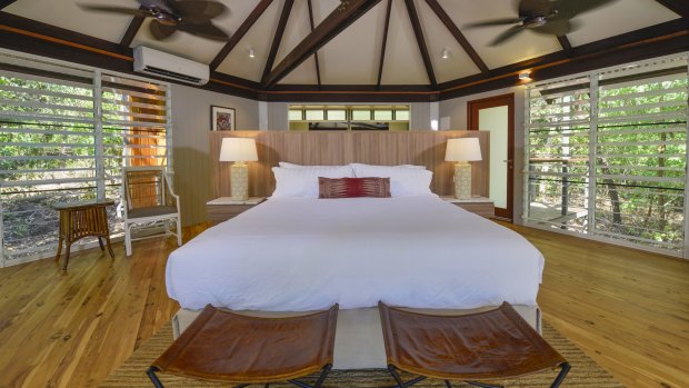 Inside one of the Habitat Villas at Seven Spirit Bay.