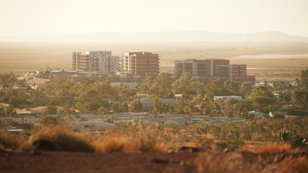 Karratha in north-west WA: In 2014, the median house price was $820,000; today it's closer to $340,000
