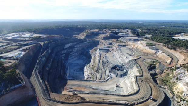 The Greenbushes hard-rock lithium mine will feed the Kemerton plant.