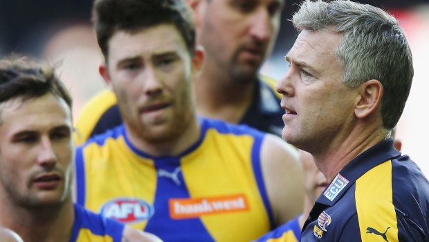 Adam Simpson's relationship with his players has been a big reason for West Coast's success in 2018.