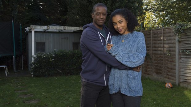 Adrian Lester and Sophie Okonedo in Undercover.