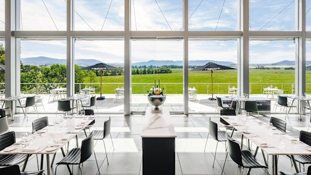The dining room at Yarra Valley’s Yering Station.