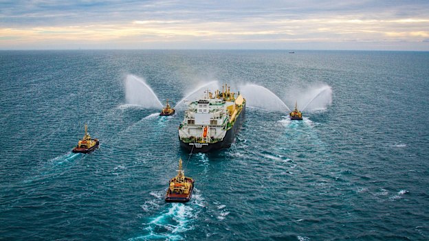 The first LNG cargo is shipped to Japan from Chevron's Gorgon LNG project in Western Australia in 2016.