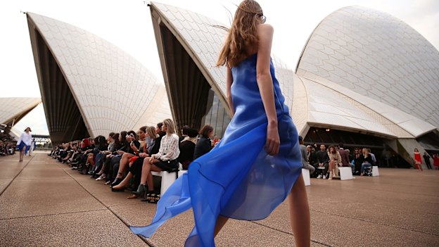 Dion Lee has shown his collection twice at the Sydney Opera House.