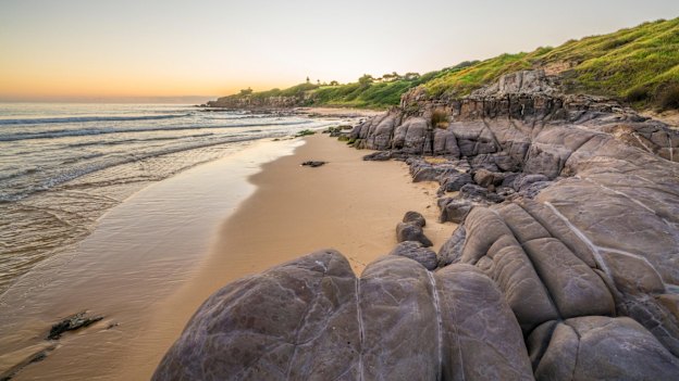 Hot spot: Sunset at Short Point Beach in Merimbula.