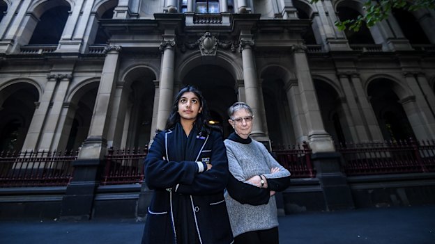 Anjali Sharma, with “litigation guardian” Sister Brigid Arthur, joined seven other teens to take the federal government to court.