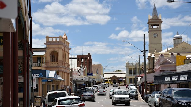 The main street of Charters Towers.