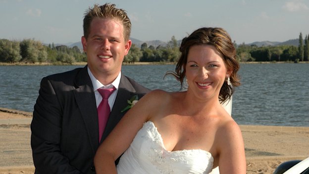 Ben and Lindy on their wedding day, February 2009.
