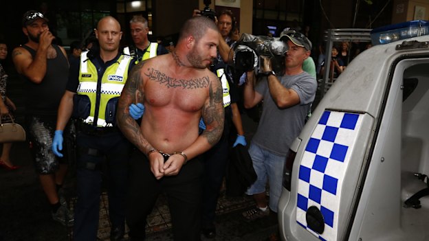 Suleiman Abdulrahim at the Melbourne Magistrates’ Court after a fight there.