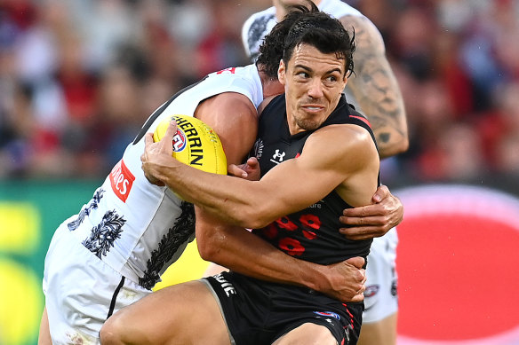 Essendon midfielder Dylan Shiel.