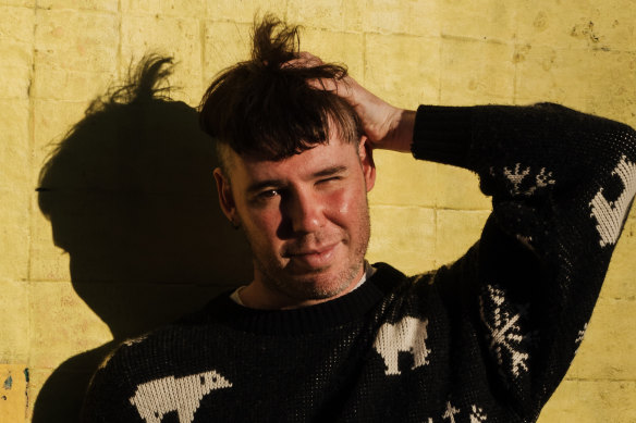 Musician Jack Colwell says shaving all but the top of his head was a “cathartic” experience. 