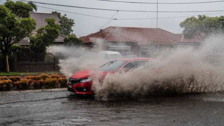 Many motorists ignored warnings from police and continued to drive through floods.
