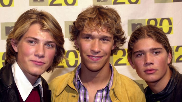 Hanson arrives for the MTV: Music Television's 20th anniversary celebration in New York in 2001.