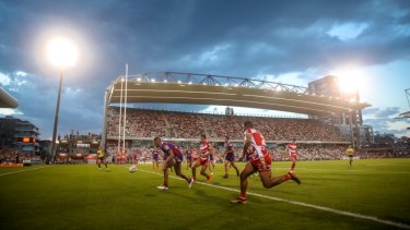 WIN stadium in Wollongong has emerged as a potential temporary home for Cronulla.