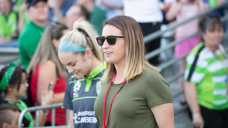 Canberra United coach Heather Garriock. 