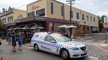 Mr Acquaro's body was found in St Phillip Street, the side street next to his Lygon Street cafe Gelobar.