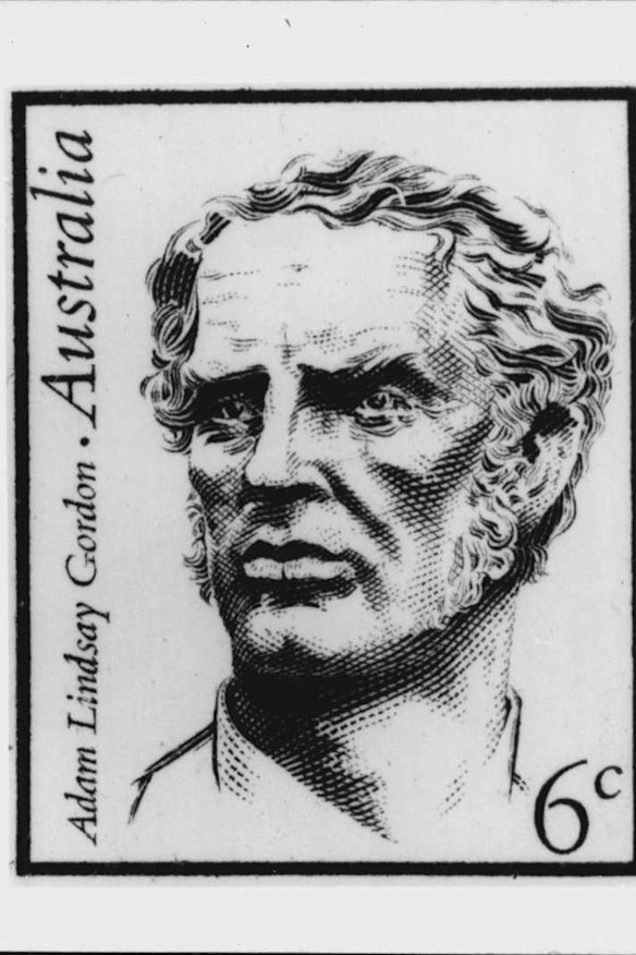 Adam Lindsay Gordon on an Australian stamp