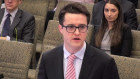 Michael Hodge at the banking royal commission in 2018. 