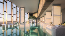 Artist impression of the pool inside the Ritz-Carlton Melbourne which will open next year.